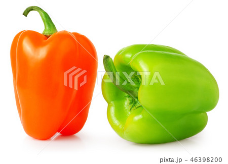 Green and Orange sweet peppers Green and Orange sweet peppers 46398200