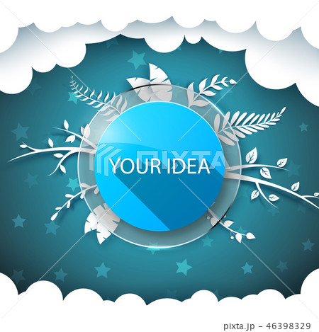 Glass baneer with forest banner. 46398329