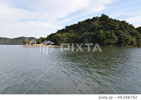 坂越 大避神社の御旅所 秋祭りの旗 坂越 大避神社の御旅所 秋祭りの旗 46398792