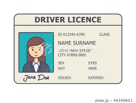 Car driver licence. Driver licence card. Car driver licence. Driver licence card. 46399601