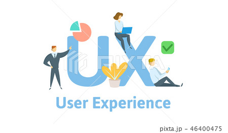 UX, user experience, user interface. Concept with keywords, letters, and icons. Flat vector UX, user experience, user interface. Concept with keywords, letters, and icons. Flat vector 46400475