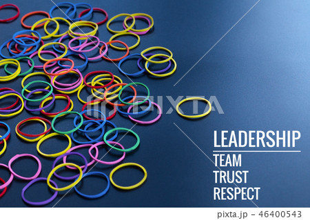 Leadership business. yellow rubber band lead other Leadership business. yellow rubber band lead other 46400543