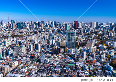 《東京都》東京都市風景・都心全景 46401034