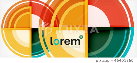 Multicolored round shapes abstract background Multicolored round shapes abstract background 46401260
