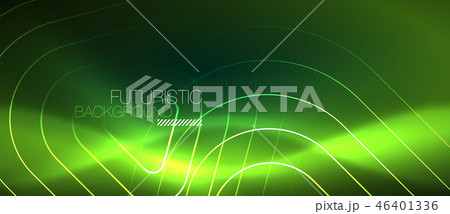 Color shiny neon lights background with abstract lines 46401336
