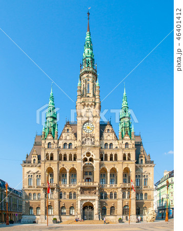 Town Hall on Edvard Benes Square in Liberec, Czech Republic 46401412