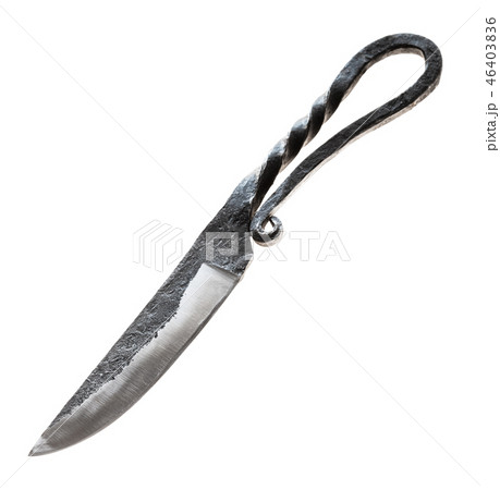 rustic-style skeletal knife Kuyabrik isolated 46403836