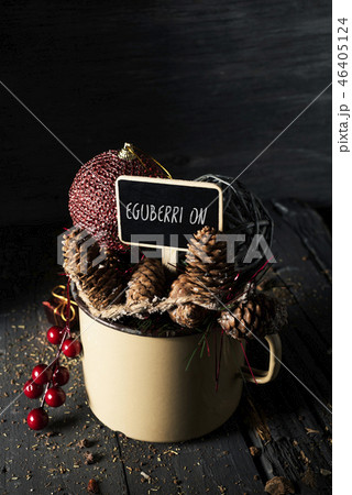 ornaments and text merry christmas in basque. ornaments and text merry christmas in basque. 46405124