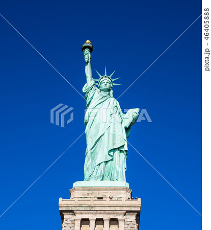 ニューヨーク 自由の女神の写真素材