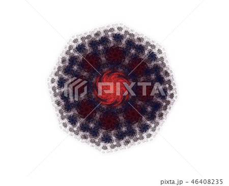 abstract aggressive fractal red black figure abstract aggressive fractal red black figure 46408235