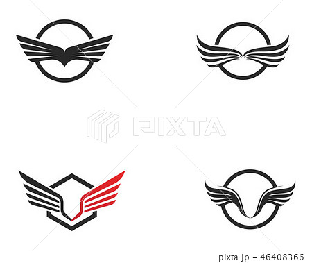 Falcon Wing Logo Template vector icon design 46408366