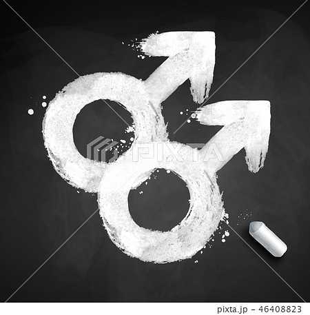 Male gender symbol of homosexuality  46408823