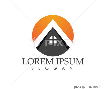 Real estate and home buildings logo icons template 46408930