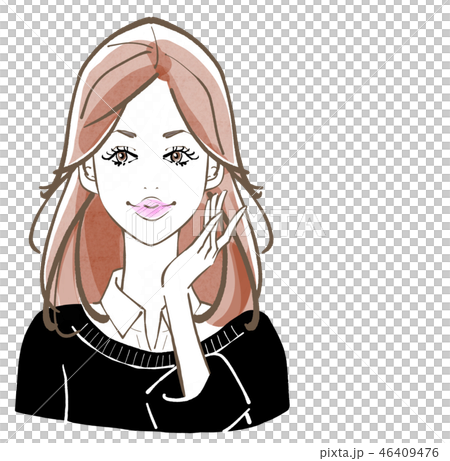 レイヤーカット 黒セーター レイヤーカット 黒セーター 46409476