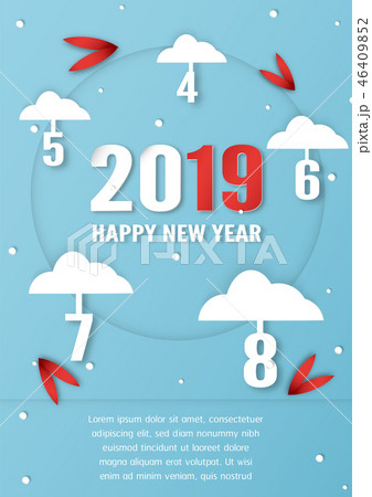 Happy New Year 2019 background. 46409852