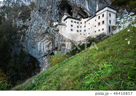 Famous Predjama castle in the mountain 46410857