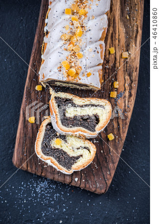 Christams festive sweet poppy seed cake 46410860