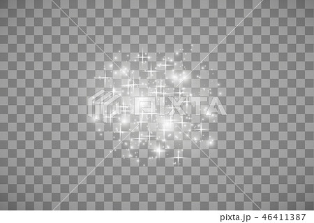 Glow light effect. Vector illustration. Christmas flash Concept. Vector white glitter wave abstract 46411387