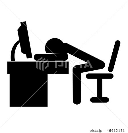 Stick man sleep 46412151