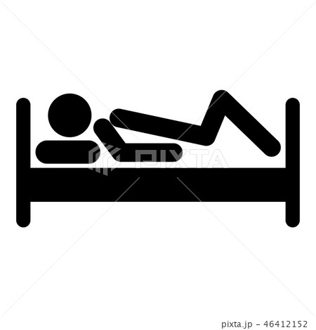 Stick man in bed 46412152
