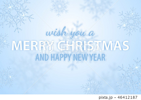 Merry Christmas and Happy New Year greeting vector 46412187