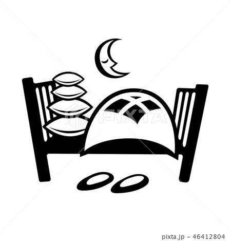 Bed simple icon Bed simple icon 46412804