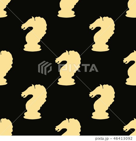 Chess knight seamless pattern Chess knight seamless pattern 46413092