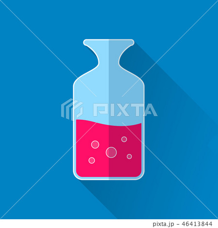 Chemical test tube colored icon Chemical test tube colored icon 46413844