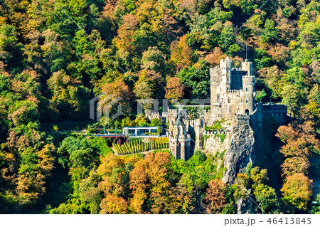 Rheinstein Castle in the Rhine Gorge, Germany Rheinstein Castle in the Rhine Gorge, Germany 46413845