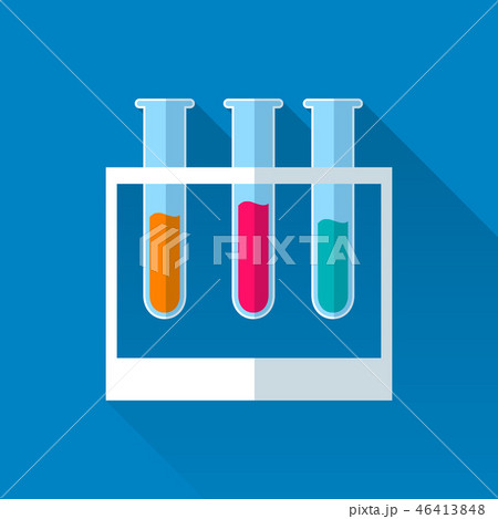 3 tubes with colored liquids 3 tubes with colored liquids 46413848
