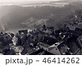 Aerial view of Rothenburg ob der Tauber historic town downtown 46414262