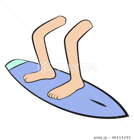 Feet on board surfing Feet on board surfing 46414293