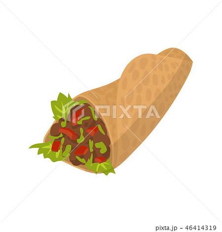 Shawarma cartoon sign 46414319