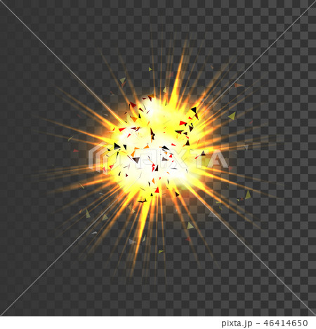 Realistic explosion icon 46414650