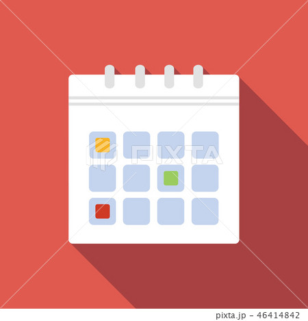 Calendar flat icon 46414842