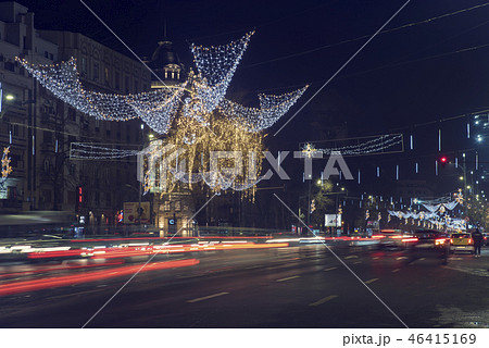 Rich Christmas decoration in Bucharest 46415169