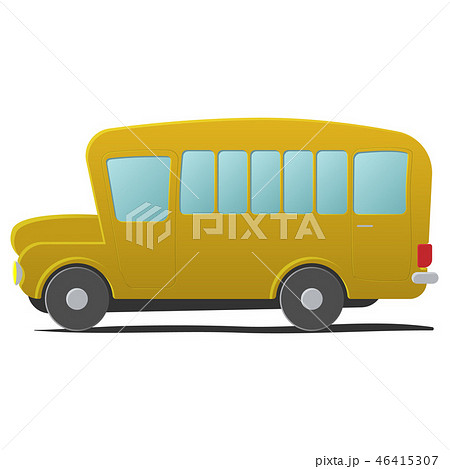 Yellow school bus cartoon - Stock Illustration [46415307] - PIXTA
