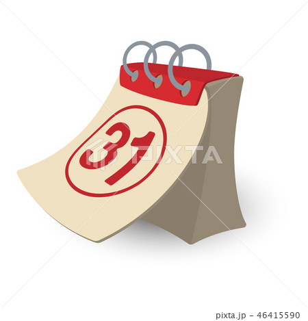 Tear-off calendar cartoon illustration  46415590