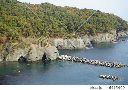 三陸ジオパーク秋の浄土ヶ浜 三陸ジオパーク秋の浄土ヶ浜 46415900