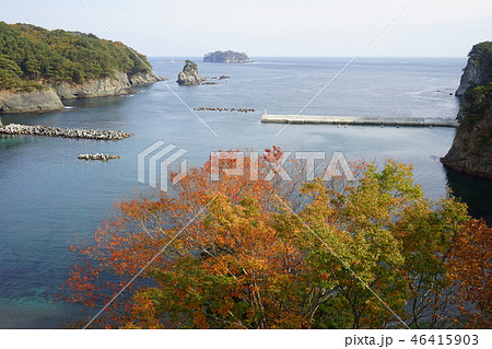 三陸ジオパーク秋の浄土ヶ浜 三陸ジオパーク秋の浄土ヶ浜 46415903