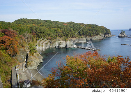 三陸ジオパーク秋の浄土ヶ浜 三陸ジオパーク秋の浄土ヶ浜 46415904