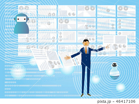 人工知能のイメージ。 近未来のイメージ素材。 近未来のテクノロジー。 人工知能と通信。 人工知能とネ 人工知能のイメージ。 近未来のイメージ素材。 近未来のテクノロジー。 人工知能と通信。 人工知能とネ 46417106