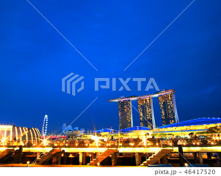 マリーナベイの夜景 マリーナベイの夜景 46417520
