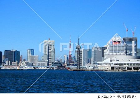 豊洲ふ頭から東京タワーを撮影（豊洲市場） 46419997