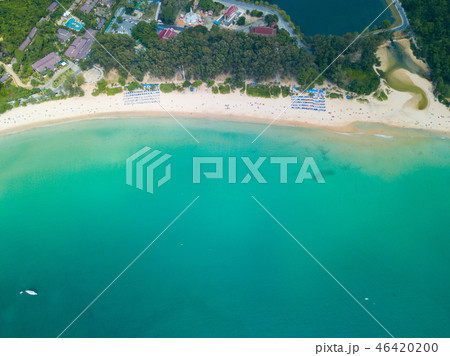 Aerial view of Nai Harn beach Phuket Aerial view of Nai Harn beach Phuket 46420200