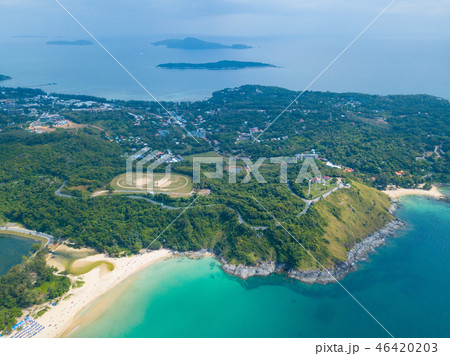 Aerial view of Nai Harn beach Phuket 46420203
