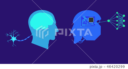 Deep or machine learning concept  46420299