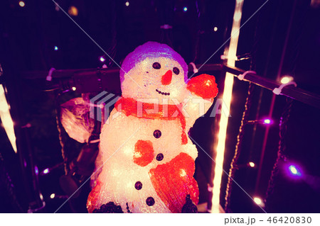 Decoration of snowman statue 46420830