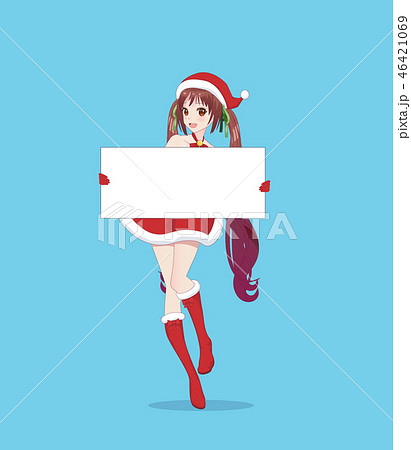Japanese Asian woman holding white big sign board Japanese Asian woman holding white big sign board 46421069