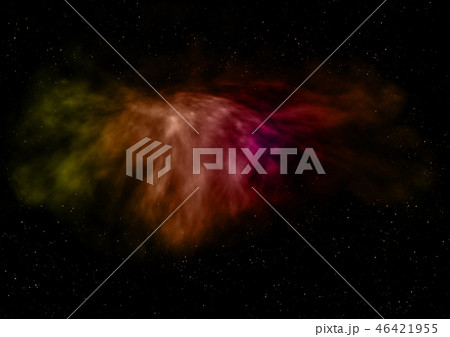Small part of an infinite star field. 3D rendering 46421955